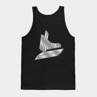 Blades Hockey Team Logo | Silver Hockey Skate Tank Top